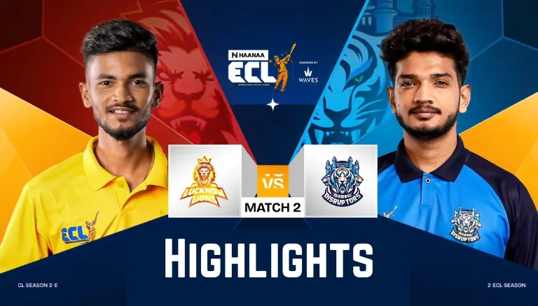 Lucknow Lions Vs Mumbai Disruptors ECL Season 2